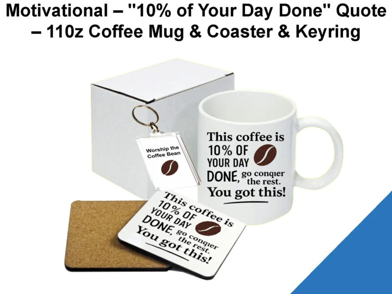 You Got This Coffee Gift Set – Mug, Coaster & Keyring