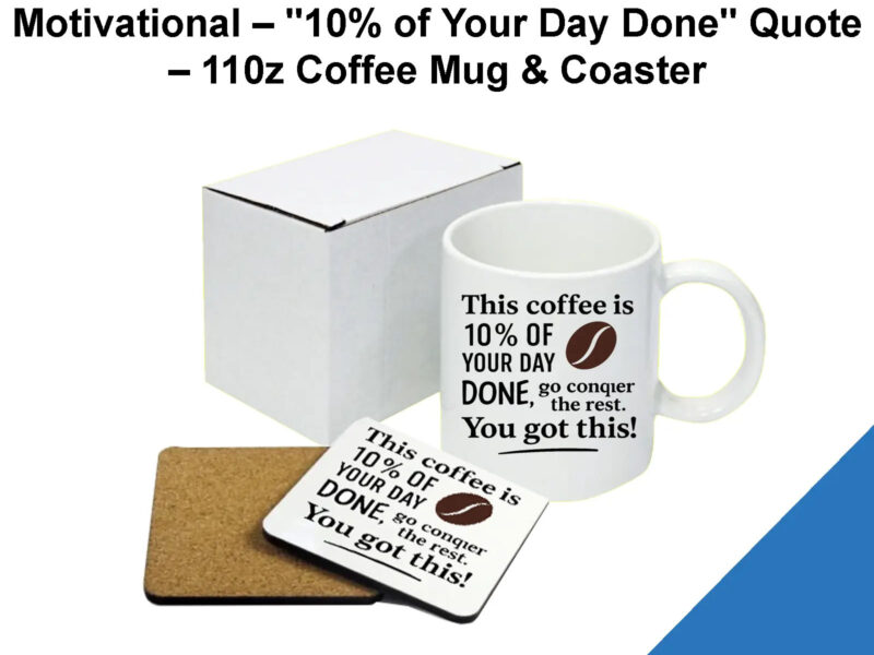 You Got This Coffee Gift Set – Mug, Coaster & Keyring